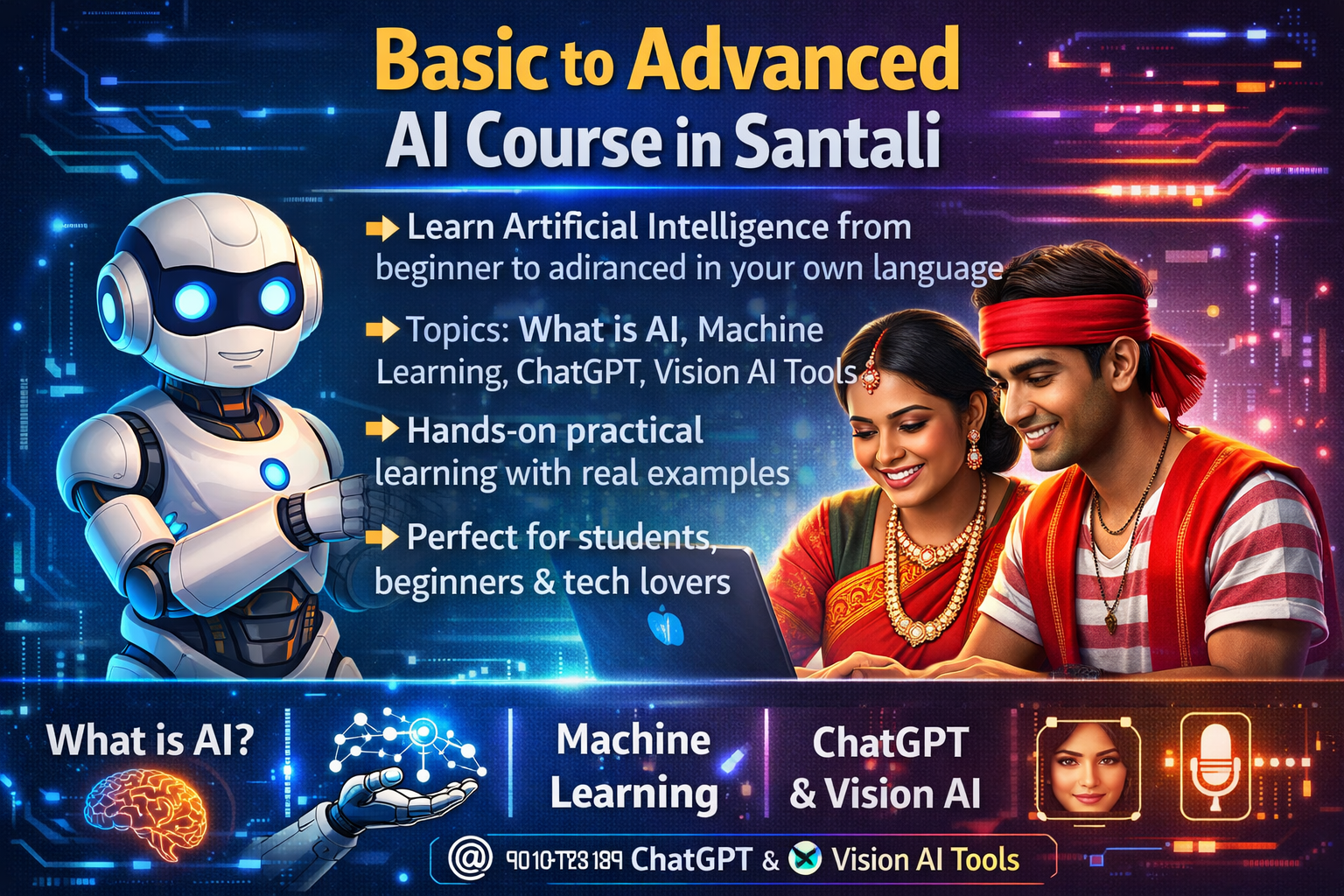 Basic to Advanced AI Course in Santali